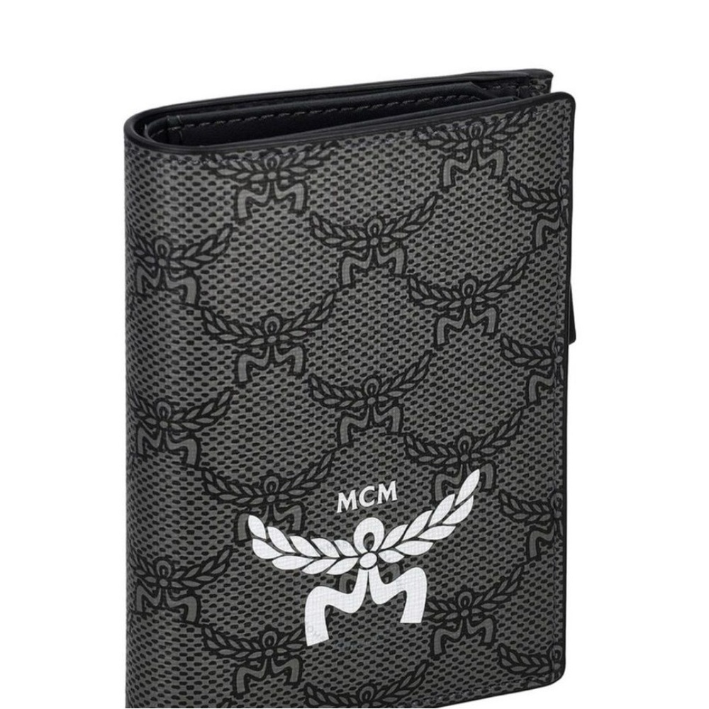 MCM Dark Grey Lauretos Himmel Bifold Wallet - NWT Full Inclusion
